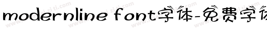 modernline font字体字体转换